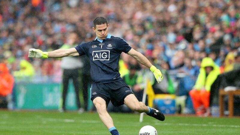 Stephen Cluxton: So far this summer Dublin have won 83 of Cluxton’s 96 kickouts. Photograph: Ryan Byrne/Inpho
