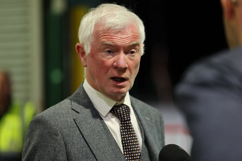 Dublin Central byelection candidate Malachy Steenson at the count centre in the RDS.
Photograph: Alan Betson/The Irish Times

