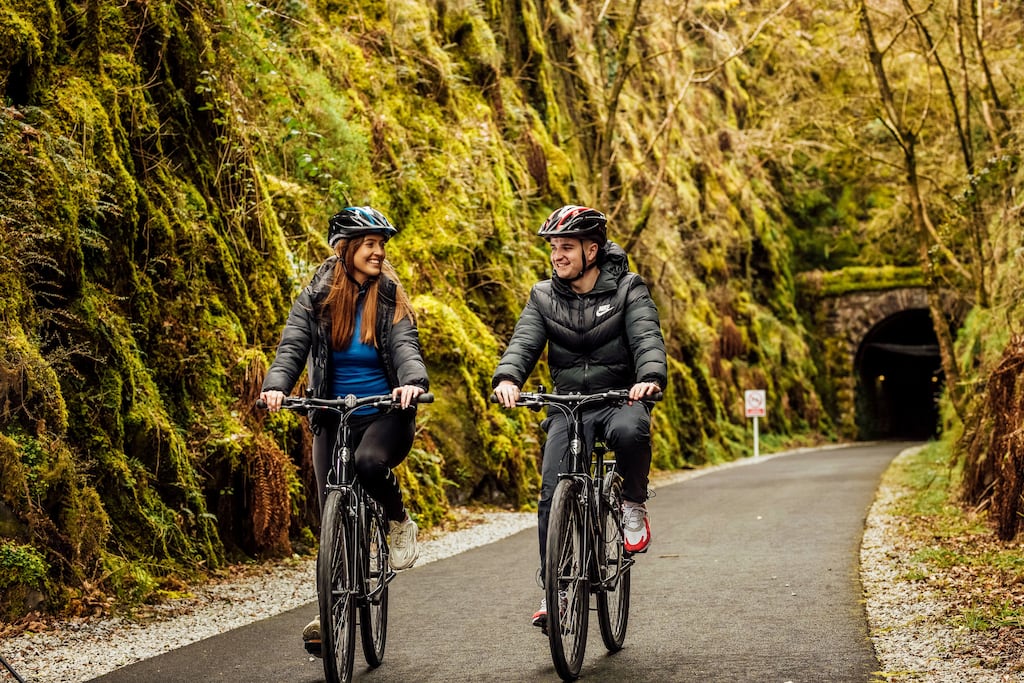The Limerick Greenway runs along the old Limerick to Kerry railway line, connecting the market towns of Rathkeale, Newcastle West and Abbeyfeale. Photograph: Brian Arthur