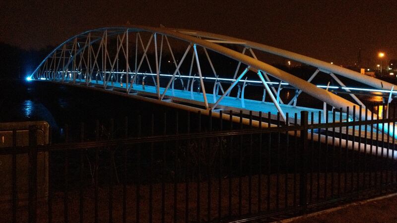 The Sam Thompson Bridge in Belfast
