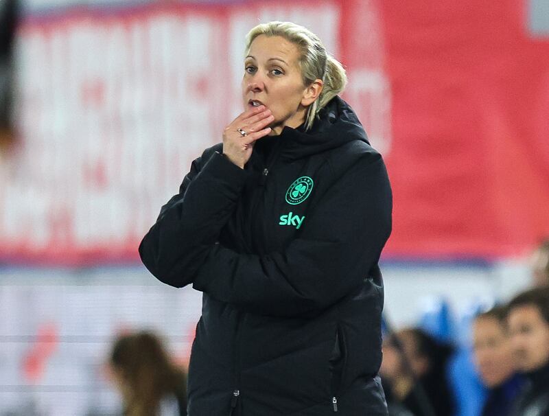 Ireland's women's team head coach Carla Ward. Photograph: Ryan Byrne/Inpho