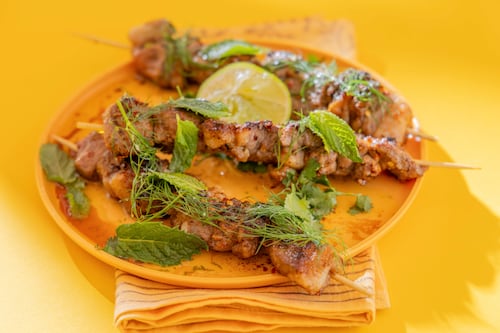 Mark Moriarty’s recipe for cumin and chilli lamb skewers
