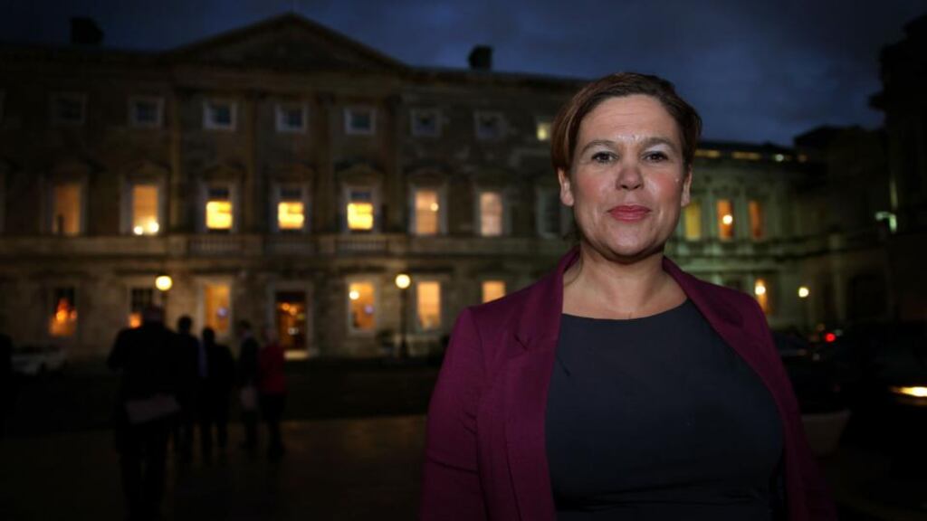 Mary Lou McDonald’s sit-in has led to Sinn Féin criticism of Ceann Comhairle, Seán Barrett. Photograph: Brian Lawless/PA Wire