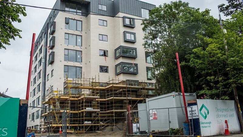 The Herbert Hill apartment complex pictured during buliding works over the summer.  Photograph: James Forde/The Irish Times