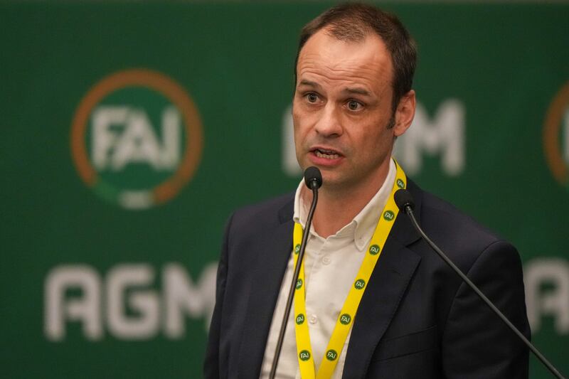 FAI director of football John Martin was previously chief executive of Shamrock Rovers. Photograph: James Lawlor/Inpho