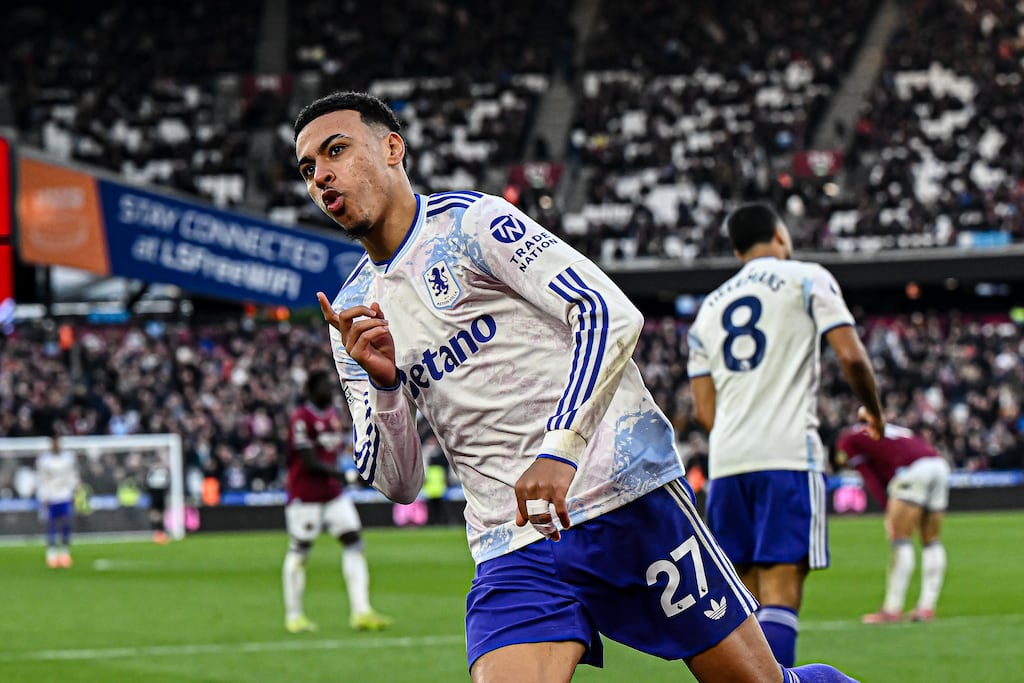 Morgan Rogers of Aston Villa Rogers has scored only five goals this season but they have come in three away wins and have added value. Photograph: Kevin Hodgson/MI News/NurPhoto via Getty Images