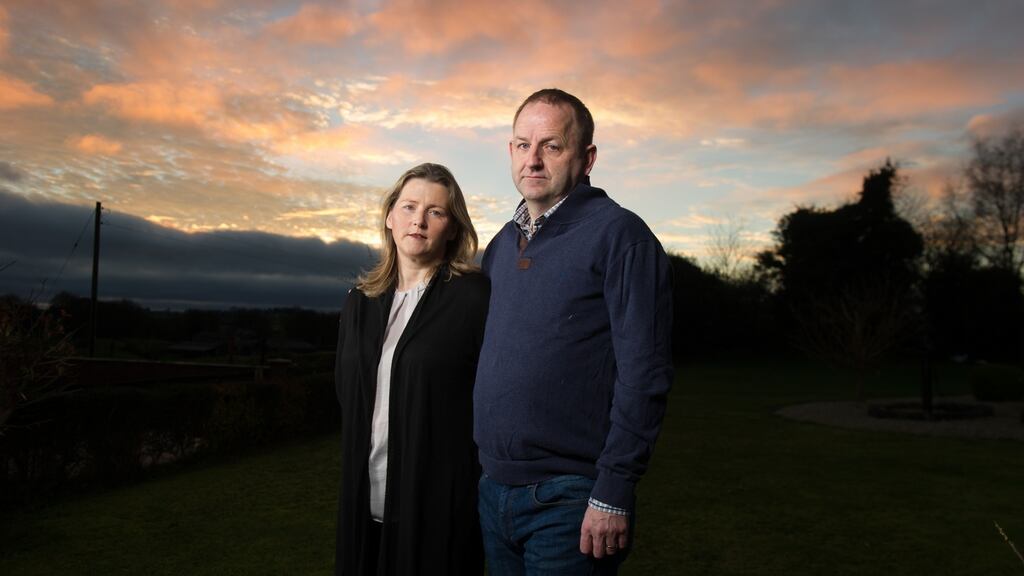Garda whistleblower Sgt Maurice McCabe and his wife Lorraine: The currency of political scandal is the offering of heads. Decapitation is cathartic for everyone but no resignations are being offered. Photograph: Barry Cronin