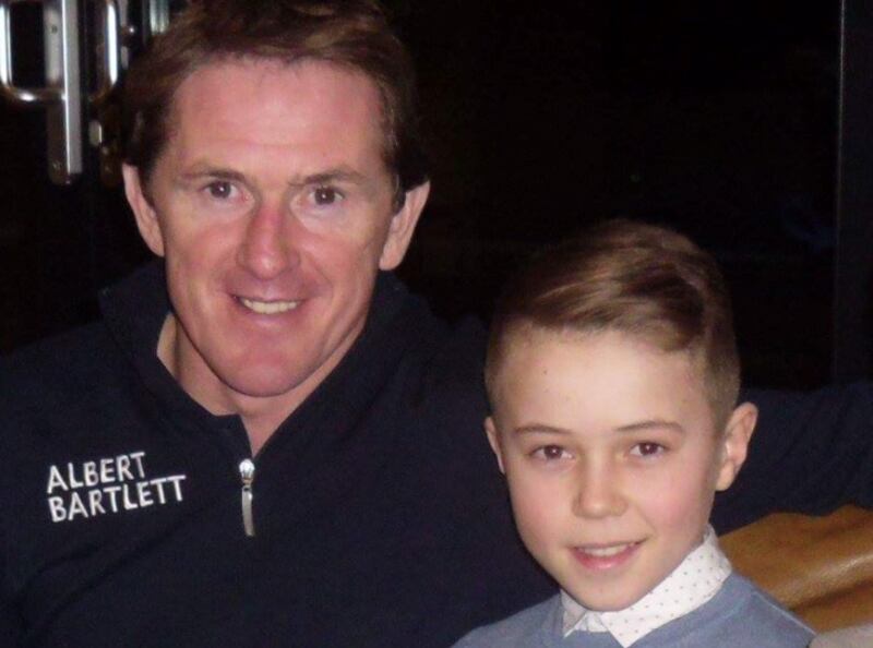 Dylan Browne McMonagle aged 12 with legendary jumps jockey AP McCoy, who reached out with an offer of support