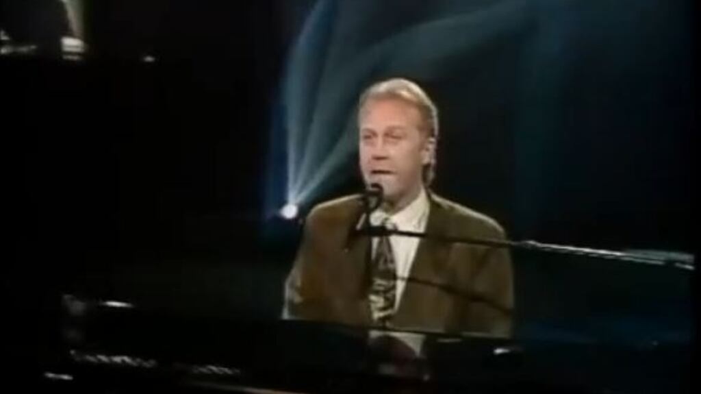 Liam Reilly representing Ireland at the Eurovision Song Contest in 1990. Photograph: YouTube