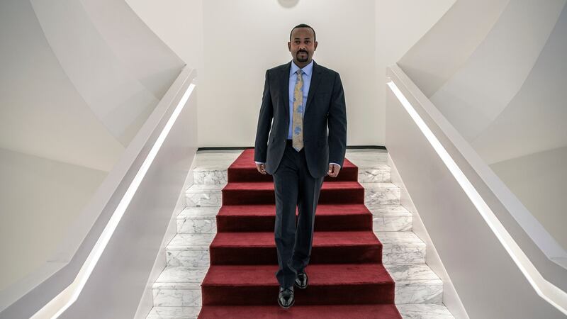 Ethiopian prime minister Abiy Ahmed at his office in  Addis Ababa in November 2019. Photograph: Finbarr O’Reilly/New York Times