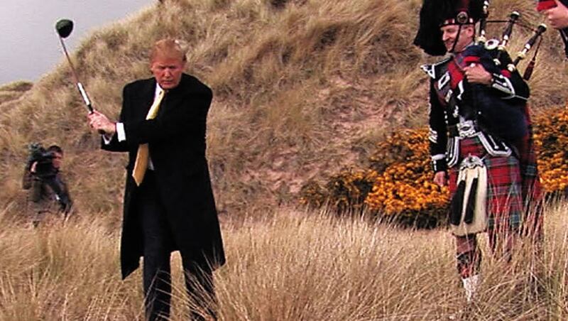A screengrab from Anthony Baxter's 2011 film You've Been Trumped,