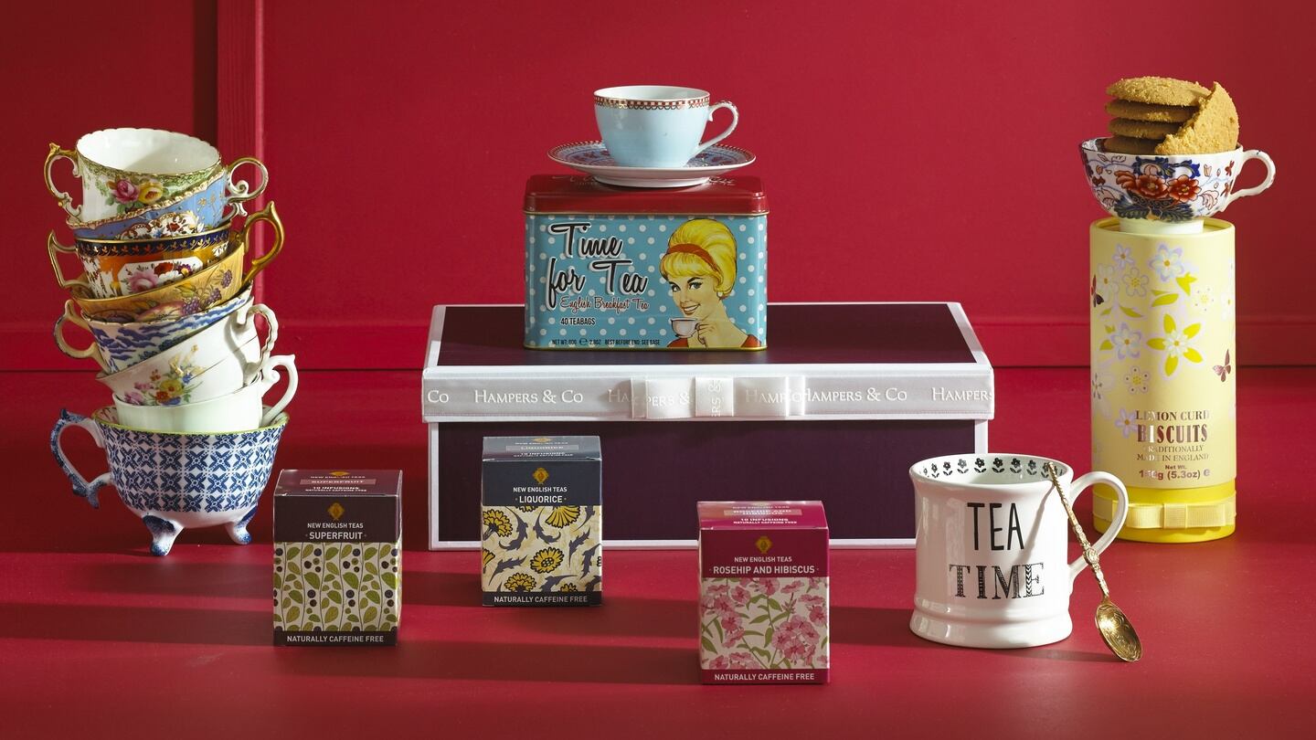 A Nice Cup of Tea gift box from Hampers & Co, €31.94 A Nice Cup of Tea gift box from Hampers & Co, €31.94