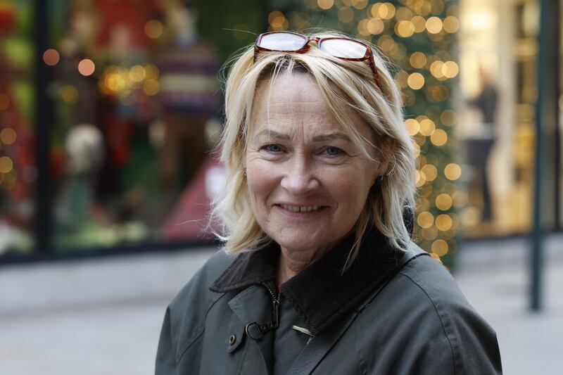 Sharon O'Connor from Clonsilla outside Brown Thomas on Grafton St: 'I come into the sales every year and I’ve never seen it like this.'  Photograph: Nick Bradshaw

