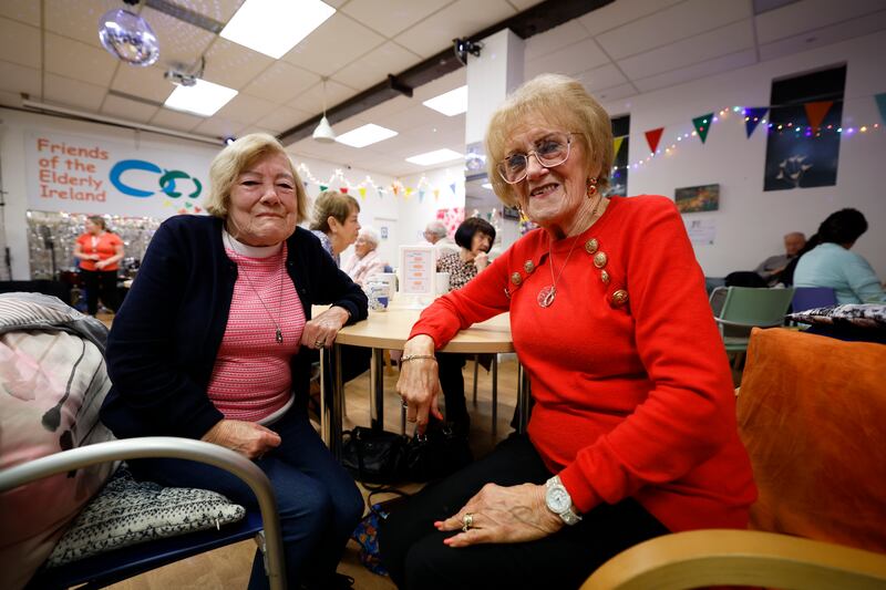 Ann and Kathleen at the Friends of the Elderly, Bolton Street, Dublin. Photograph: Nick Bradshaw