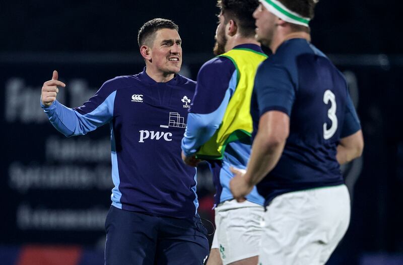 Former Ireland outhalf Ian Keatley is now backs coach for the U20s.  Photograph: Dan Sheridan/Inpho