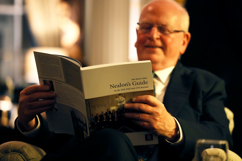 Senator Michael McDowell was also at the launch. Photograph: Alan Betson 

