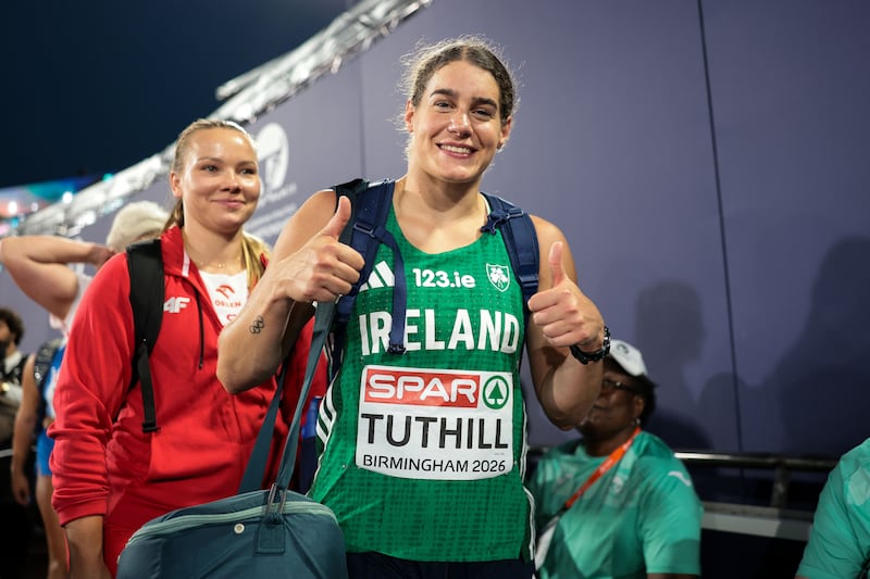 Ireland’s Nicola Tuthill after finishing fifth. Photograph: Morgan Treacy/Inpho