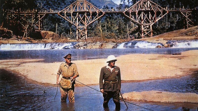 Alec Guinness and Sessue Hayakawa in The Bridge on the river Kwai (1957)