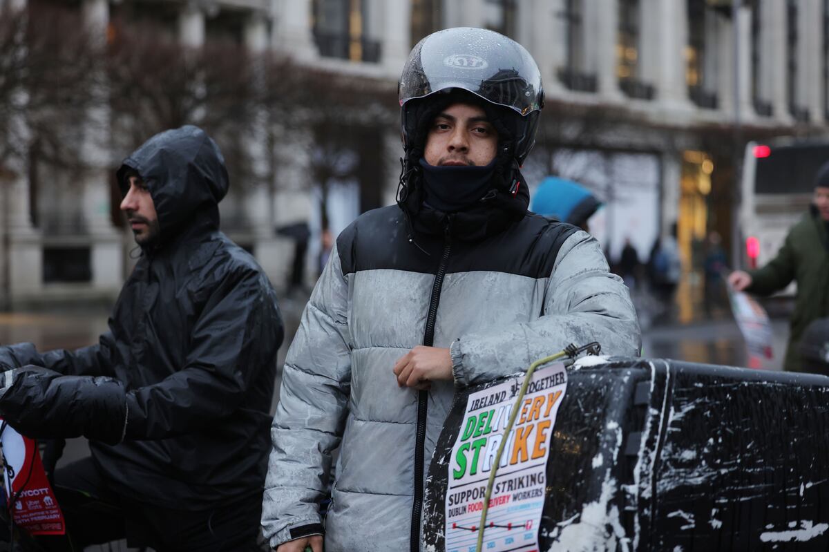 ‘Every day we have problems’: Food delivery riders protest over pay and ...