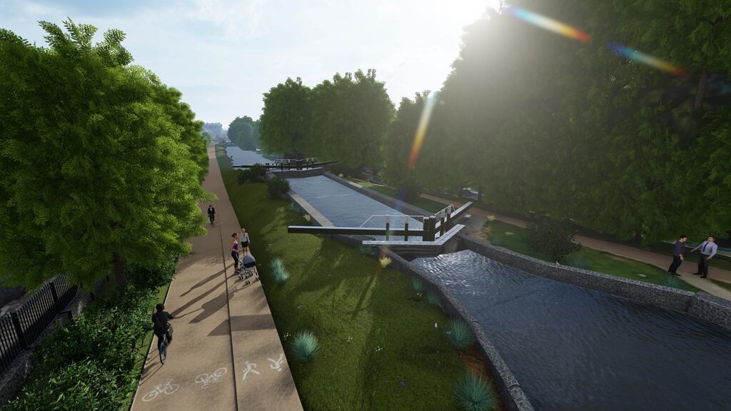 Dublin City Council's projects include the Royal Canal Greenway. Photograph: The Irish Times