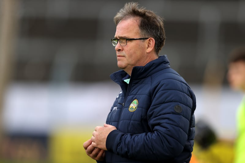 Johnny Pilkington as Offaly selector during his side's All-Ireland Minor Championship semi-final clash with Clare at FBD Semple Stadium, Tipperary in June 2022. Photograph: Tom Maher/Inpho