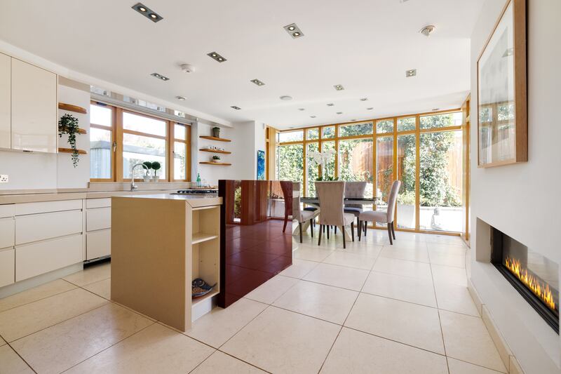 Fittings throughout are high end, including Miele and Liebherr appliances in the kitchen. Photograph: Andrew Nolan Photography