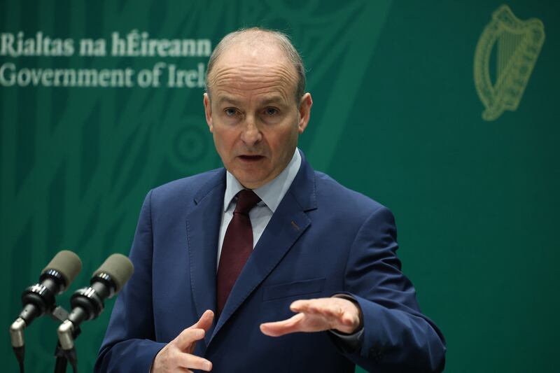 Taoiseach Micheál Martin said on Tuesday that the Iran war had brought about 'the greatest oil supply shock ever in the history of the markets'. Photograph: Stephen Collins/Collins