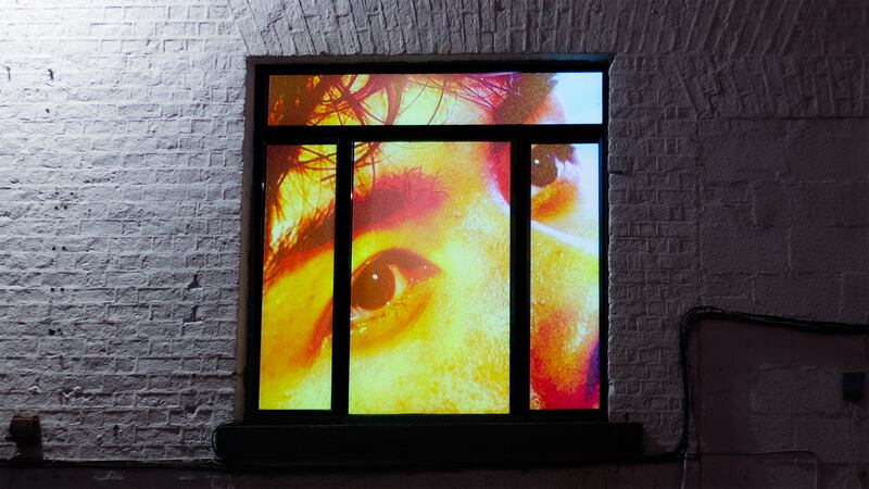 Hansun Lamb in Window a World by Choy-Ping Ní Chléirigh-Ng. Photograph: Isaac Harris