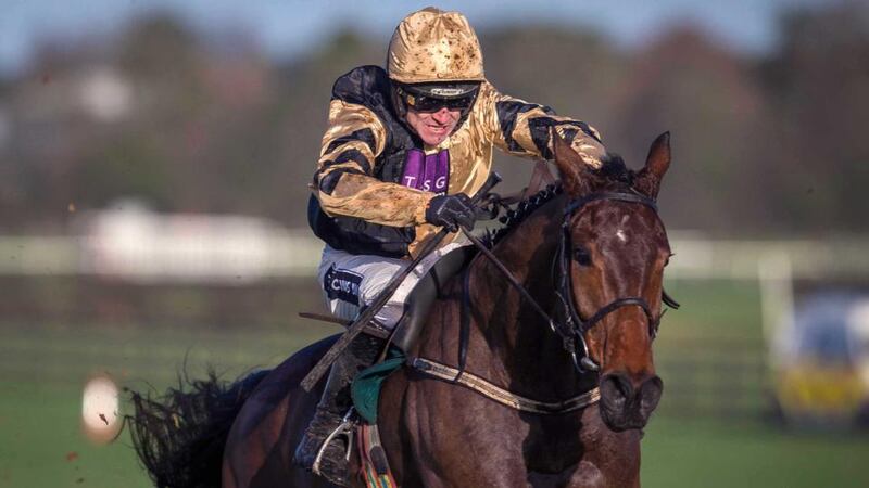 Bellshill, with Ruby Walsh up, clears the last  on his way to winning at Naas earlier this year. Photograph: Ryan Byrne/INPHO