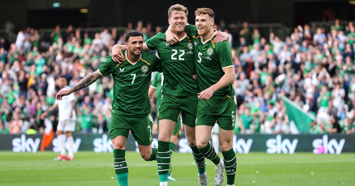Red cards, debuts and a tennis ball protest as Ireland ease past Qatar ...