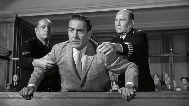 Tyrone Power in the 1957 film of Agatha Christie’s Witness for the Prosecution