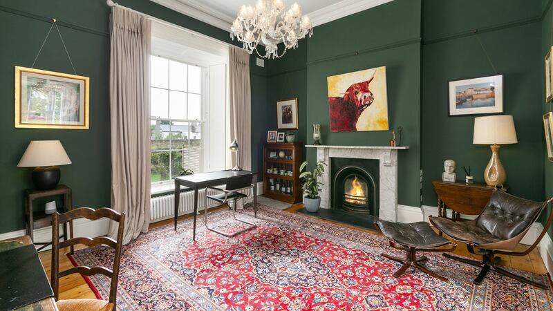Rear reception room of 8 Crosthwaite Park East: fine period house on a grand old square