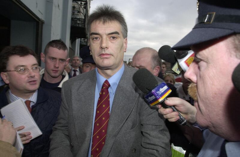 A 46-year-old Ian Bailey leaving Cork Circuit Court after his libel action against the Irish Mirror and the Sun. Photograph: Haydn West/PA Wire 