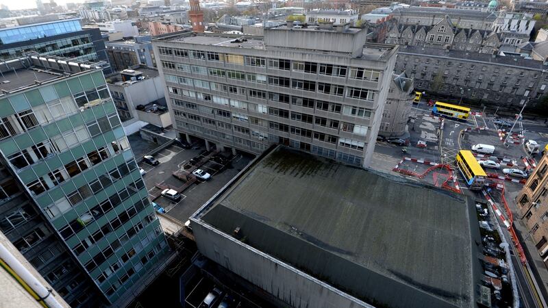 The view from Hawkins House in Poolbeg Street. Photograph: Cyril Byrne / THE IRISH TIMES