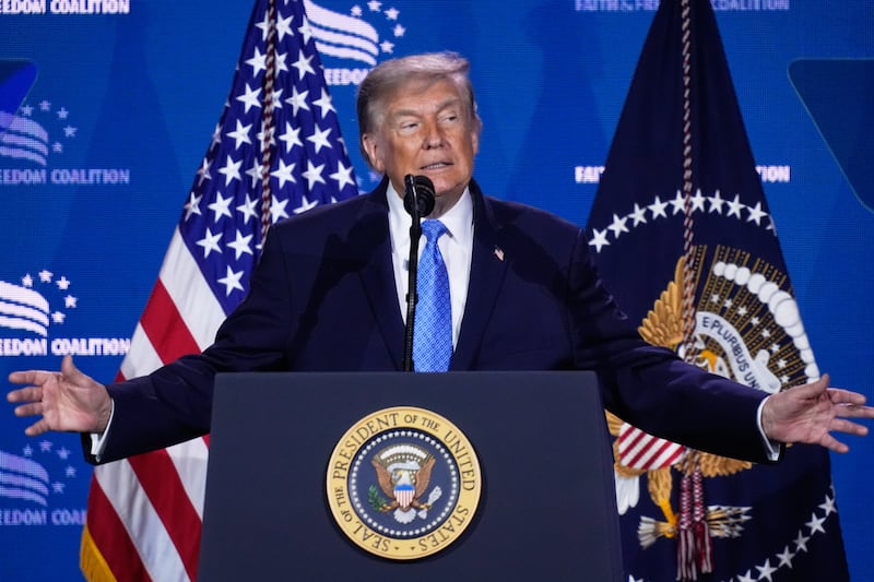 US president Donald Trump. Photograph: Manuel Balce Ceneta/AP