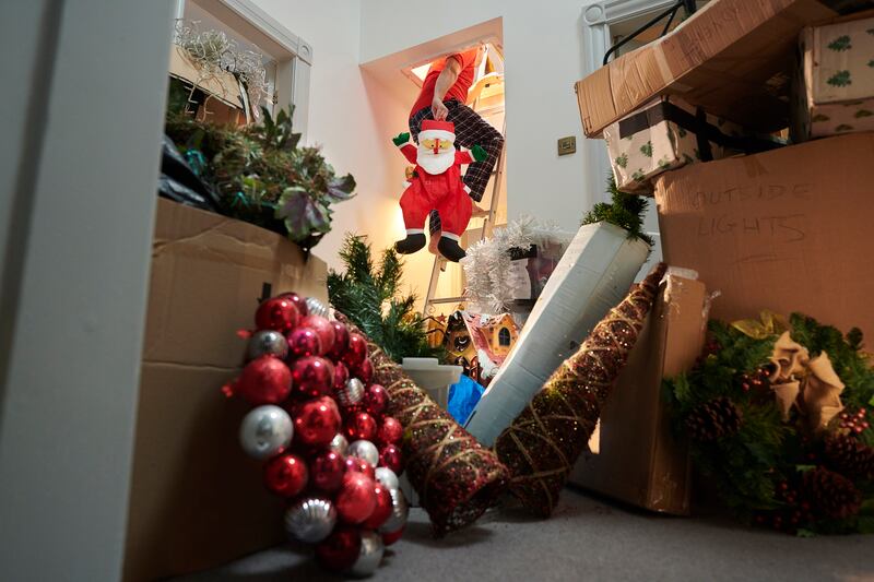 Throwing all the Christmas baubles and paraphernalia back in the attic can be time-consuming. Photograph: Getty Images