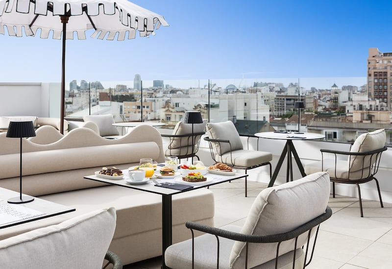 Views from the roof terrace of One Shot Puerta Ruzafa in Valencia