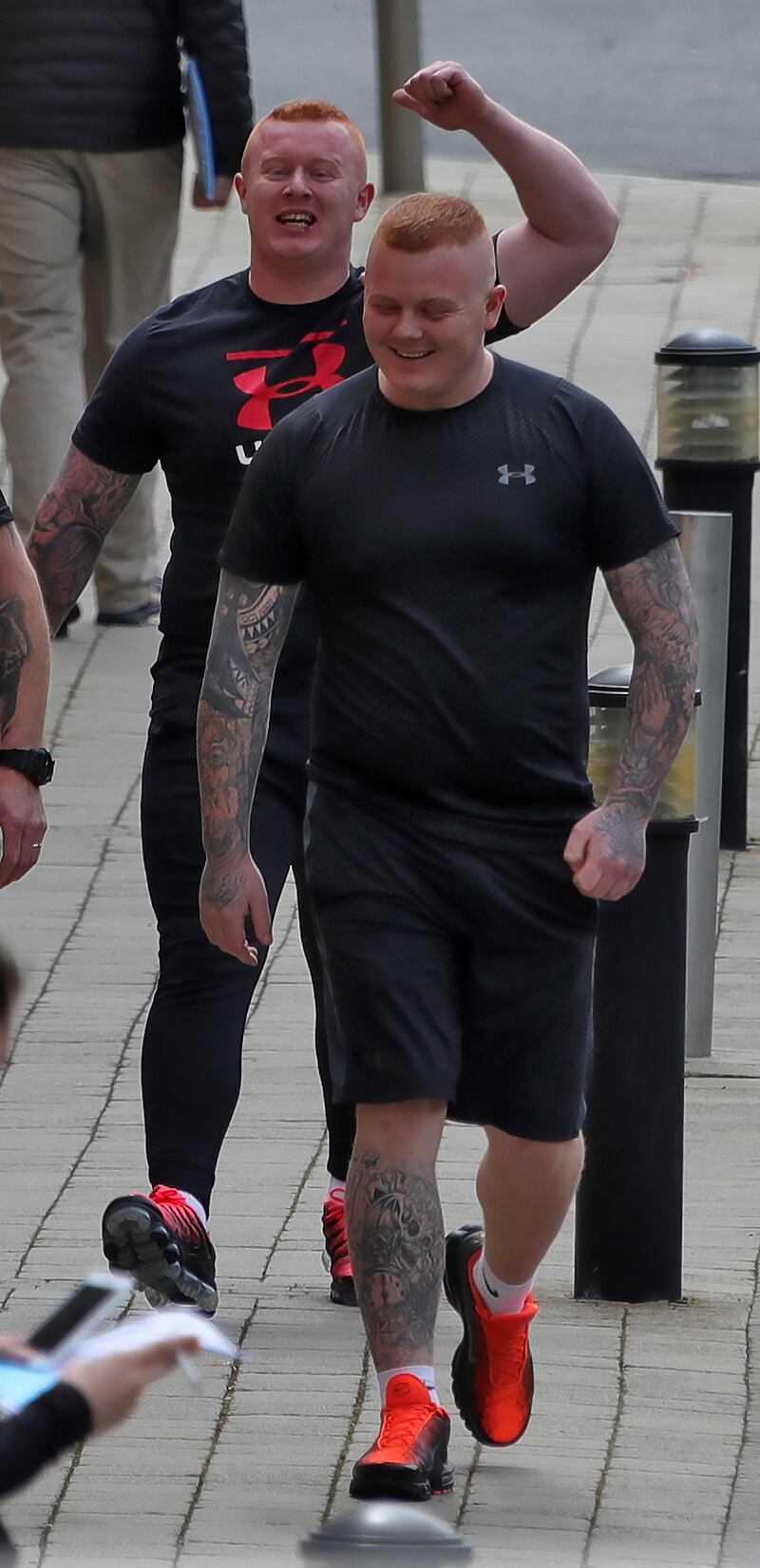 Jason Hennessy, left and Devon Hennessy (right). Photograph: Collins Dublin