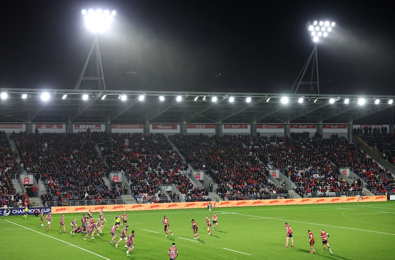 A crowd of 36,208 attended the Champions Cup game at Páirc Úi Chaoimh. Photograph: Dan Sheridan/Inpho