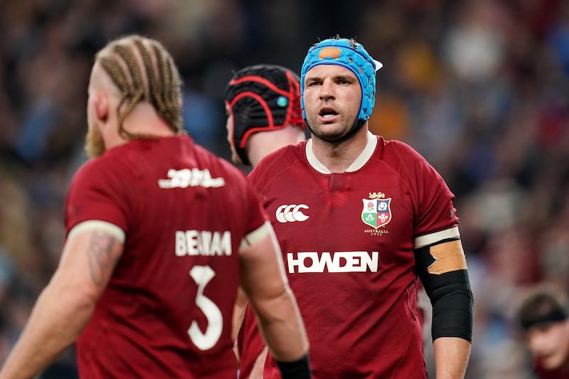 British and Irish Lions' Tadhg Beirne. Photograph: Robbie Stephenson/PA