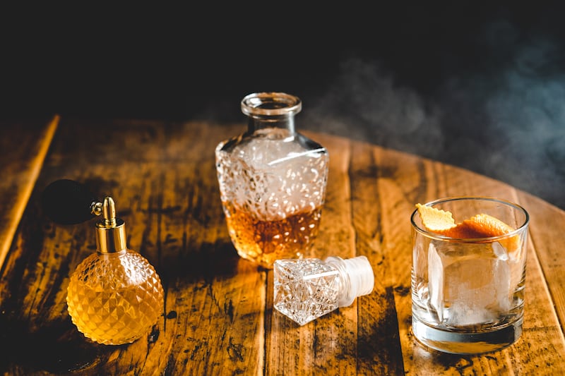Signature whiskey cocktails at the Michelin-starred Muddlers Club in Belfast