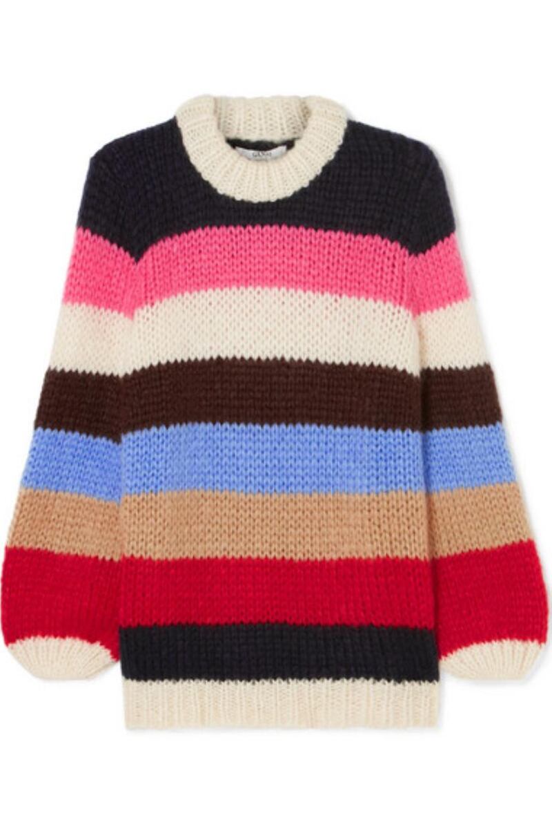 Comfy jumper from Ganni, €329, Netaporter