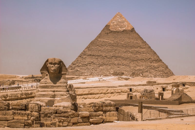 The Pyramids of Giza and Great Sphinx are among the most familiar images of ancient Egypt