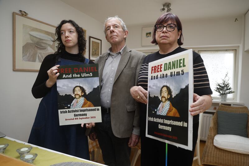 Daniel's family members, from left, Clara Tatlow-Devally, Conor Devally and Mimi Tatlow-Devally. Photograph: Nick Bradshaw