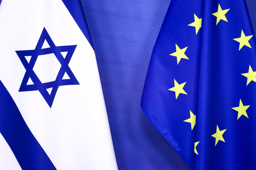 EU statement issued on Saturday made no mention of Israeli escalation in the condemnation of the Hamas attack. Photograph: Kenzo Tribouillard/AFP via Getty Images