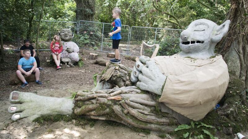 Unexpected discoveries:  Sarah Goyvaerts’s massive Sleeping Giant. Photograph: Dave Meehan