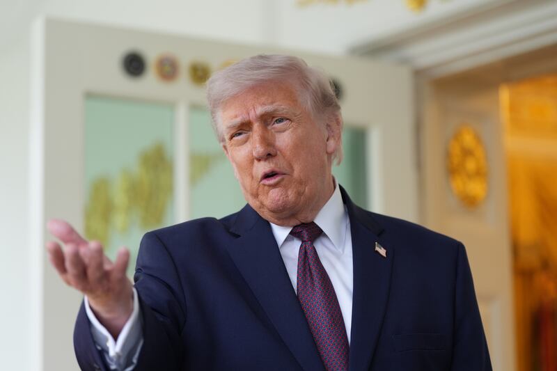 US president Donald Trump. Photograph: AP