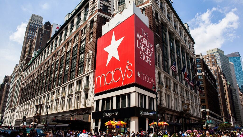 Macy’s plans to close more than 10 per cent of its stores in an effort to reverse years of sagging sales. Photograph: Bloomberg