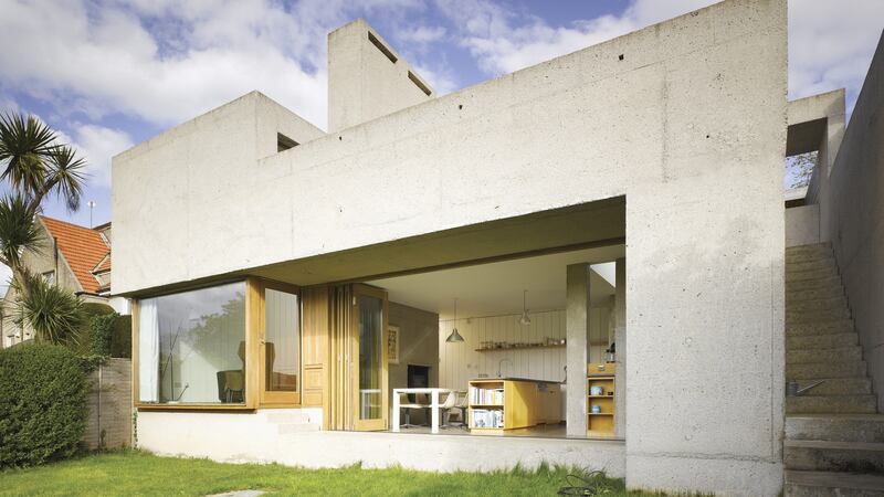 ‘Nostalgic about concrete’: extension, Dundrum,  by Donaghy and Dimond Architects. Photograph: Ros Kavanagh
