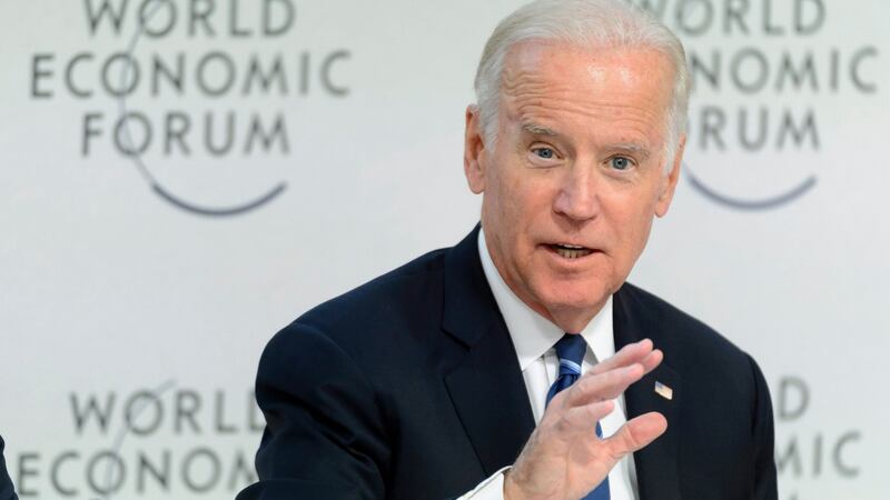  Joe Biden at the  World Economic Forum (WEF) in Davos, Switzerland when US vice-president.  